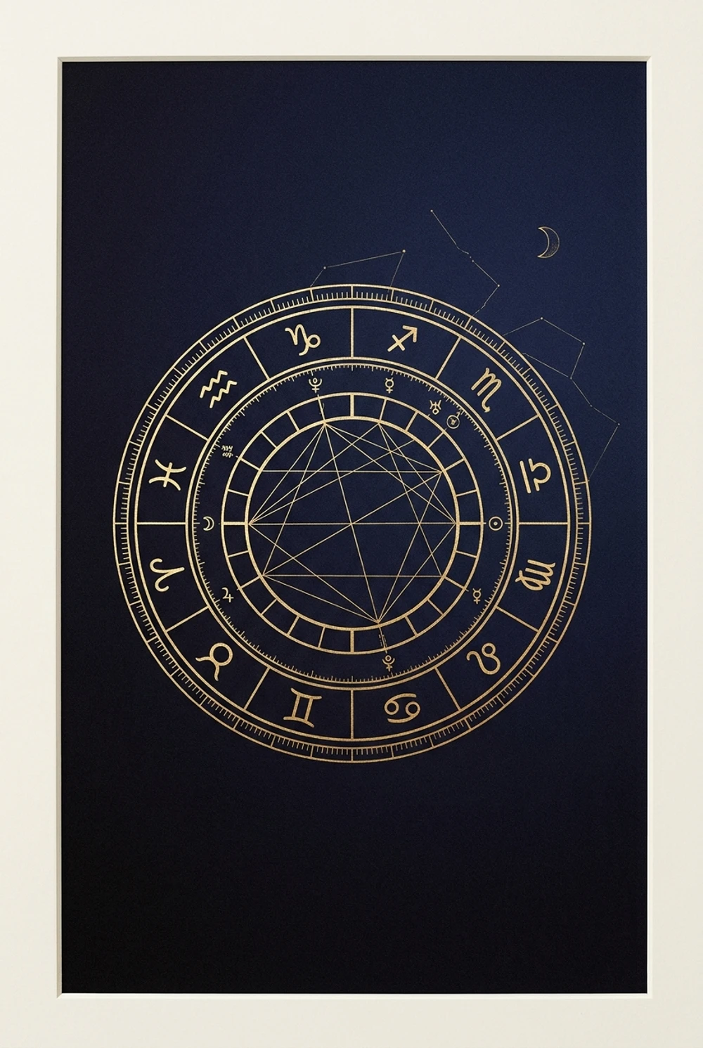 An example AstroPoster — a personalized cosmic-art birth-chart poster